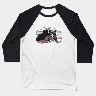 Book Kitty Baseball T-Shirt